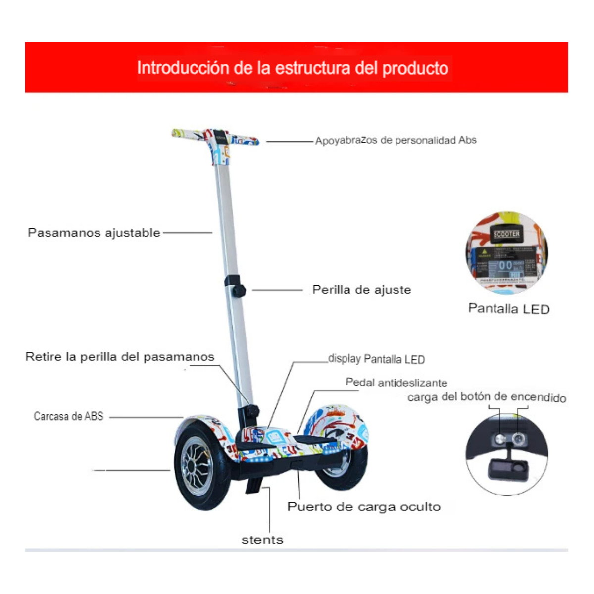 BlecScooter™ - Scooter Eléctrico Smart Balance de 10"