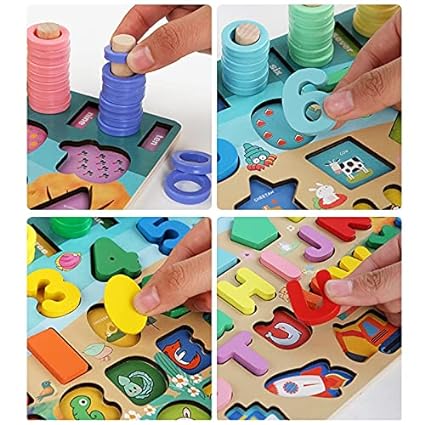 TabGam™ - Juguete Montessori Madera 100 piezas