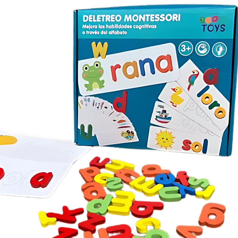 LetrasK™ - Juego De Palabras Infantil Deletreo Montessori