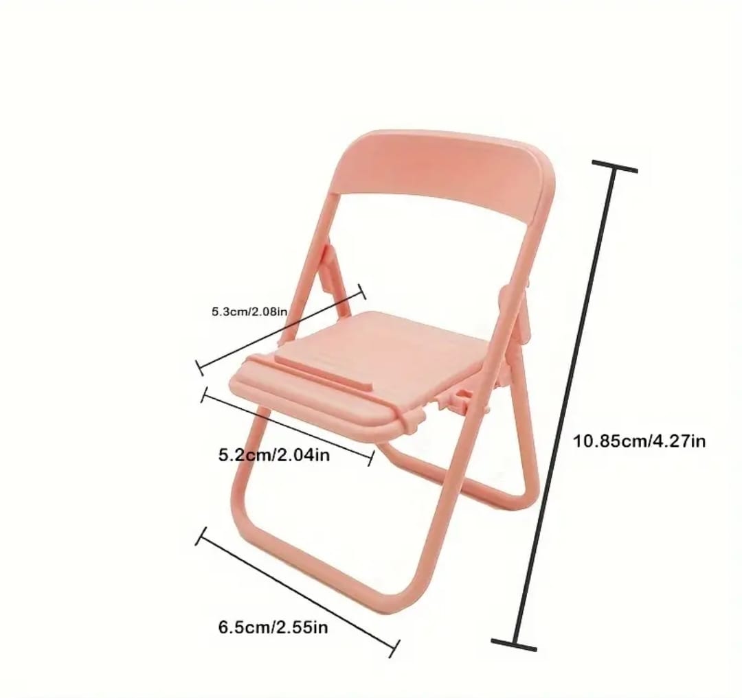 Soporte para celular en forma de silla