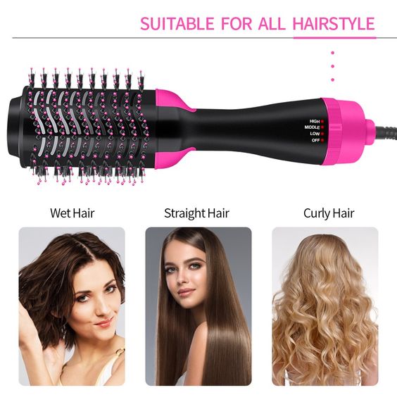 HairDryerBrush™ - Cepillo 3 en 1, Peina - Seca - Alisa